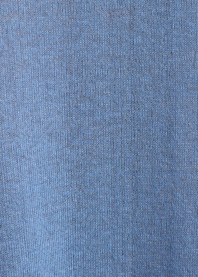 Pull bleu oversize en maille fine - BLEU ORAGE#couleur_BLEU ORAGE