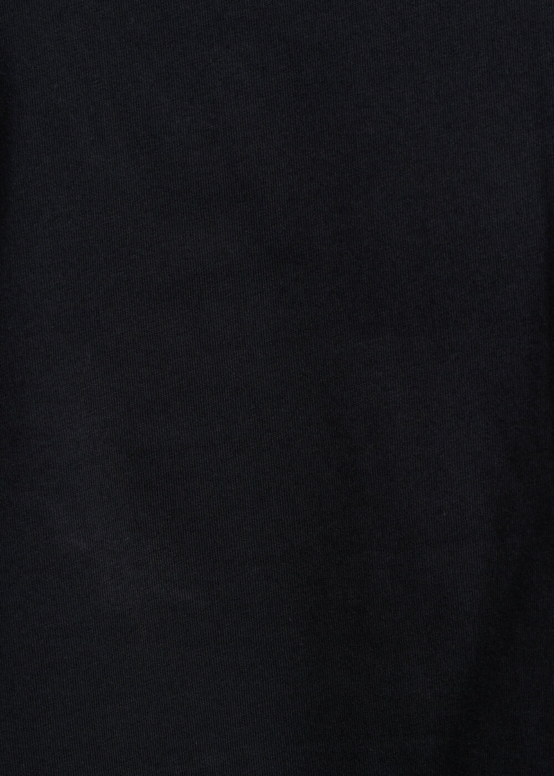 T-shirt noir court en coton biologique - NOIR#couleur_NOIR