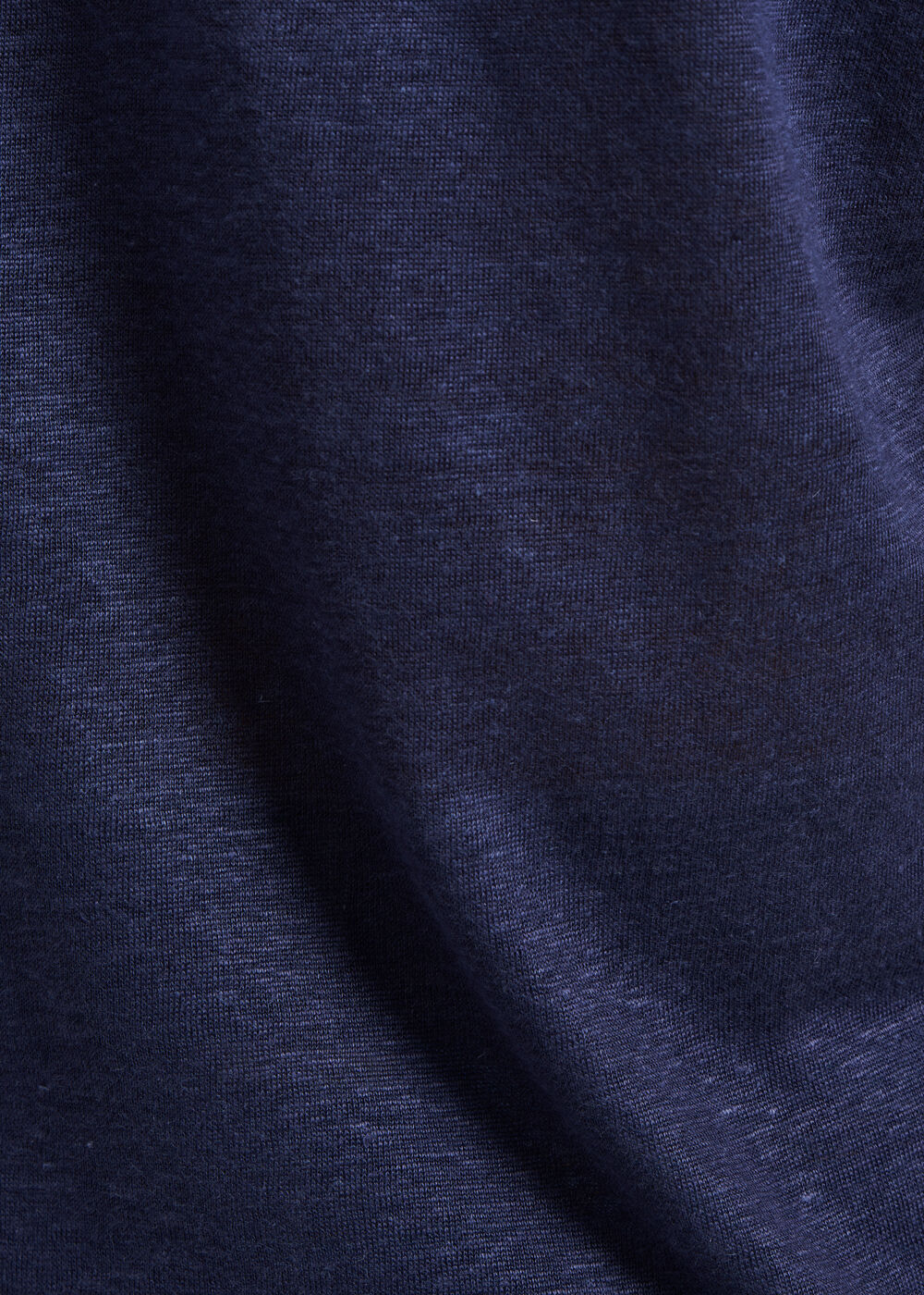 T-shirt bleu marine  sans manches en jersey lin - MARINE#couleur_MARINE