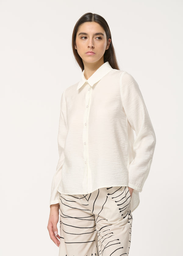 Chemise écrue coupe droite - ECRU#couleur_ECRU