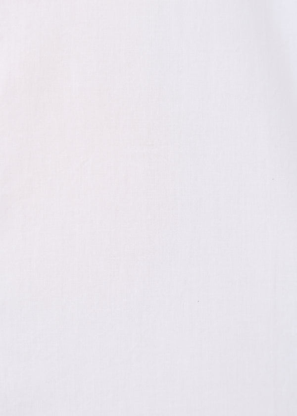 Chemise courte blanche en popeline - BLANC#couleur_BLANC