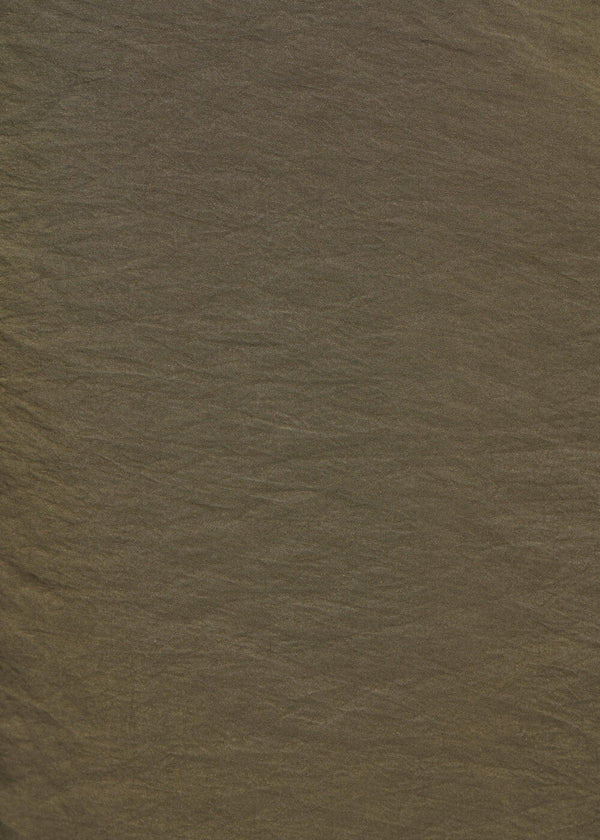 Combinaison kaki sans manches oversize en modal texturé - MILITAIRE#couleur_MILITAIRE