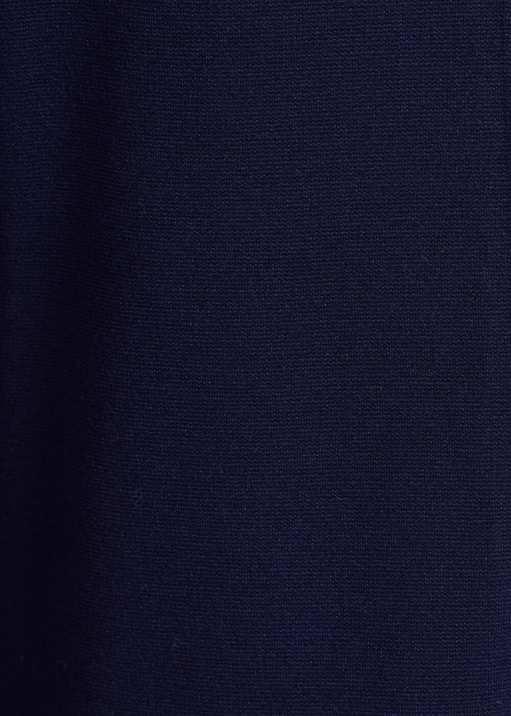 Pantalon large bleu marine à grand revers en jersey milano - MARINE#couleur_MARINE