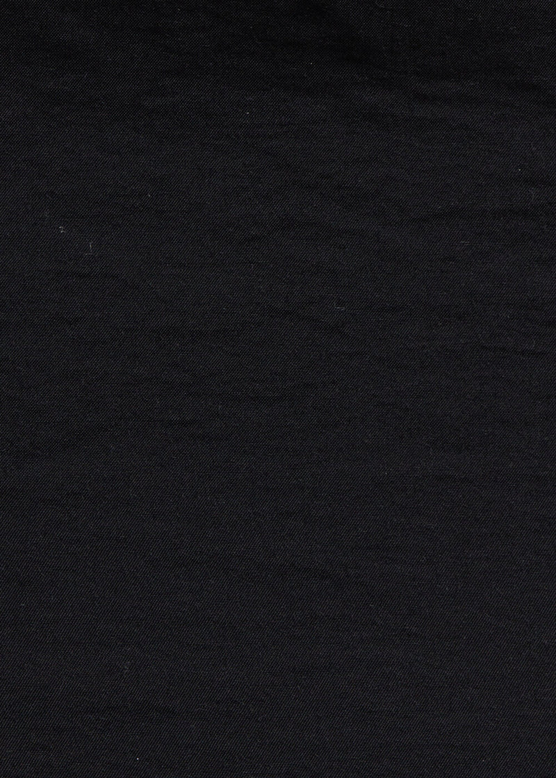 Robe midi housse noire en modal texturé - NOIR#couleur_NOIR