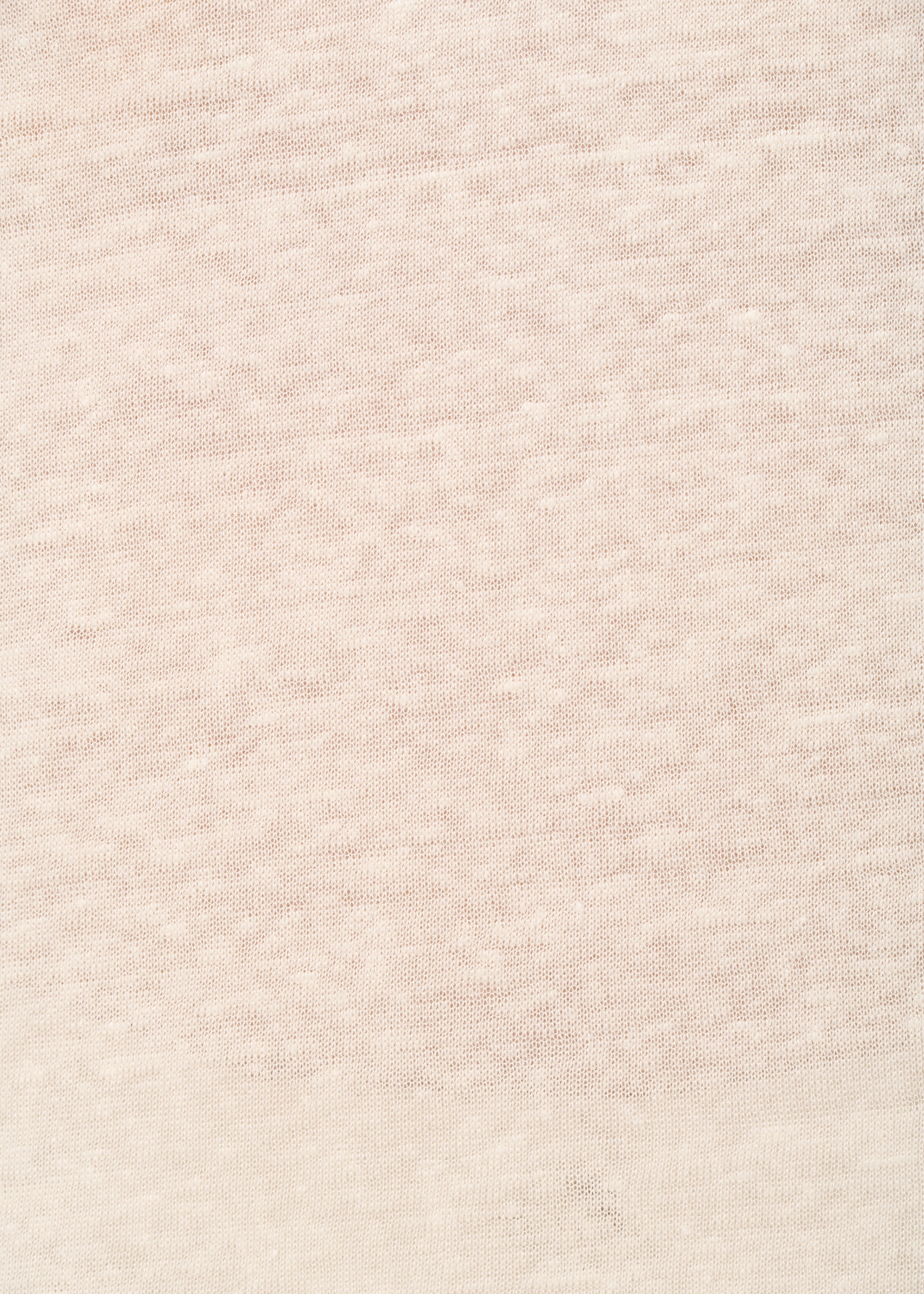 T-shirt écru ample en lin manches courtes - NATUREL#couleur_NATUREL