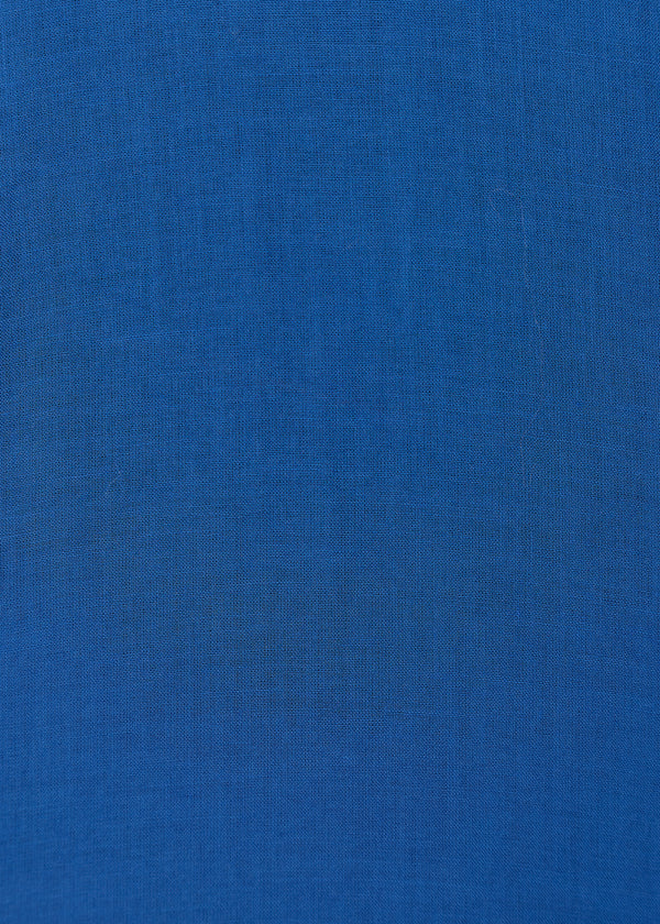 Chemise bleue oversize en voile de coton - BEL AIR#couleur_BEL AIR