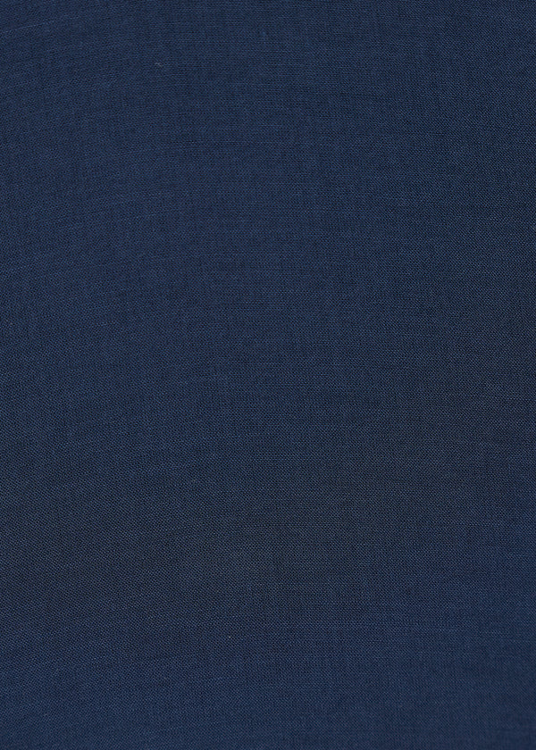 Chemise bleu marine oversize en voile de coton - MARINE#couleur_MARINE