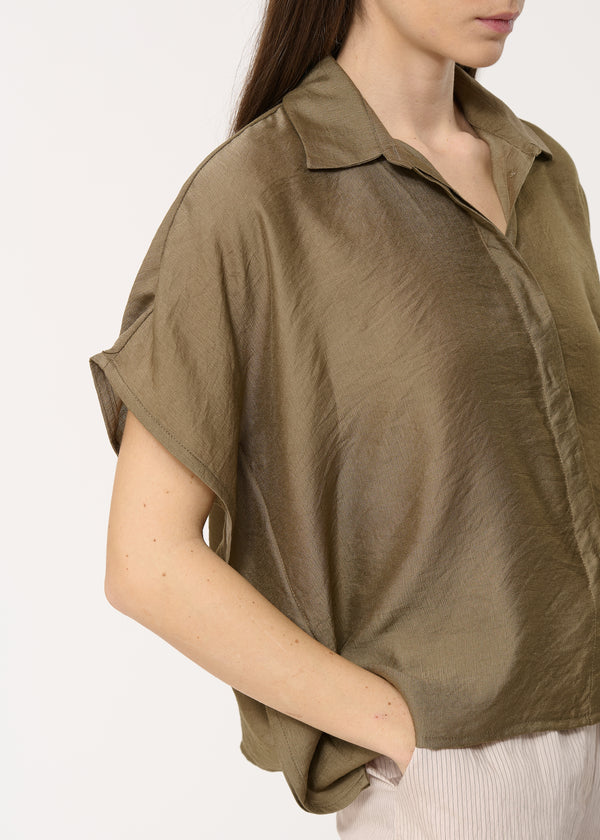 Chemisier vert oversize - ARMY#couleur_ARMY