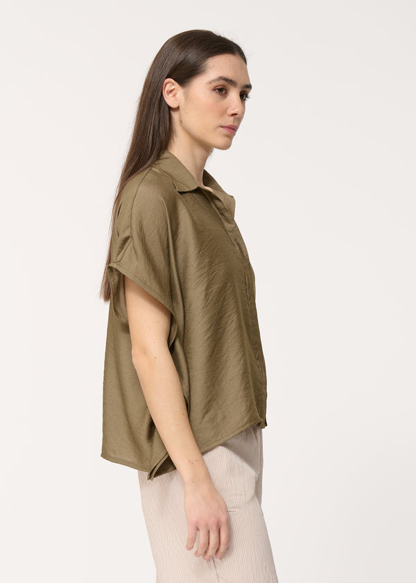 Chemisier vert oversize - ARMY#couleur_ARMY
