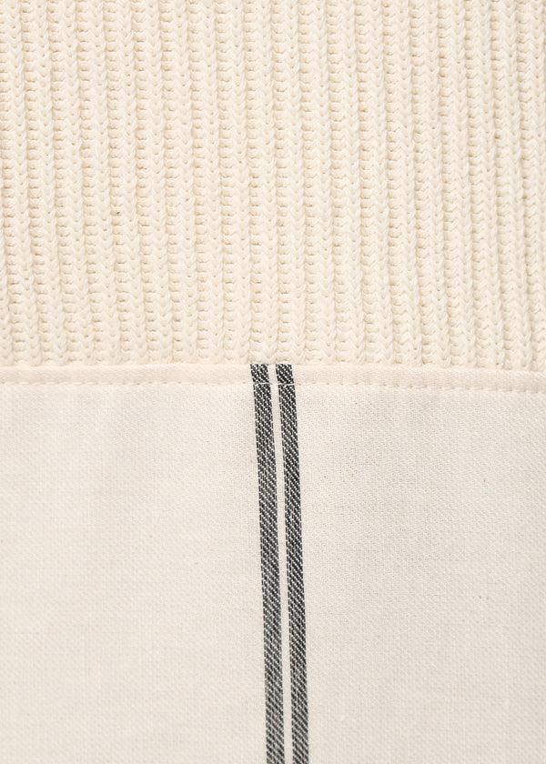Gilet écru manches 7/8ème ouvert - ECRU#couleur_ECRU
