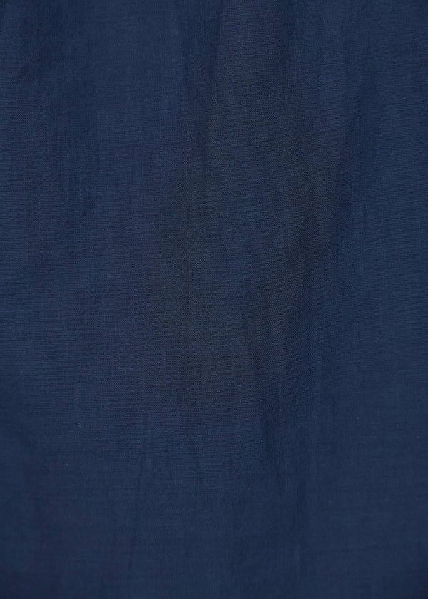 Jupe mi-longue bleu marine en voile de coton - MARINE#couleur_MARINE