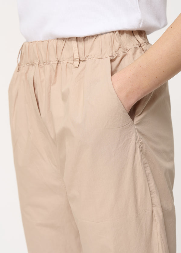 Pantalon gris coupe carotte 7/8ème - MASTIC#couleur_MASTIC