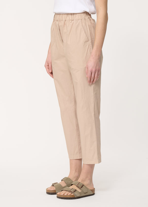 Pantalon gris coupe carotte 7/8ème - MASTIC#couleur_MASTIC