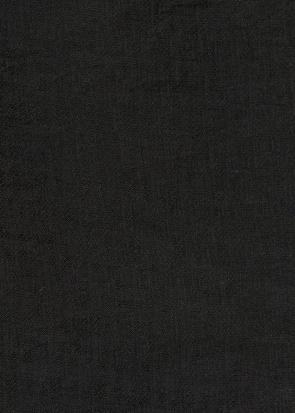 Pantalon noir large plissé à taille haute - NOIR#couleur_NOIR