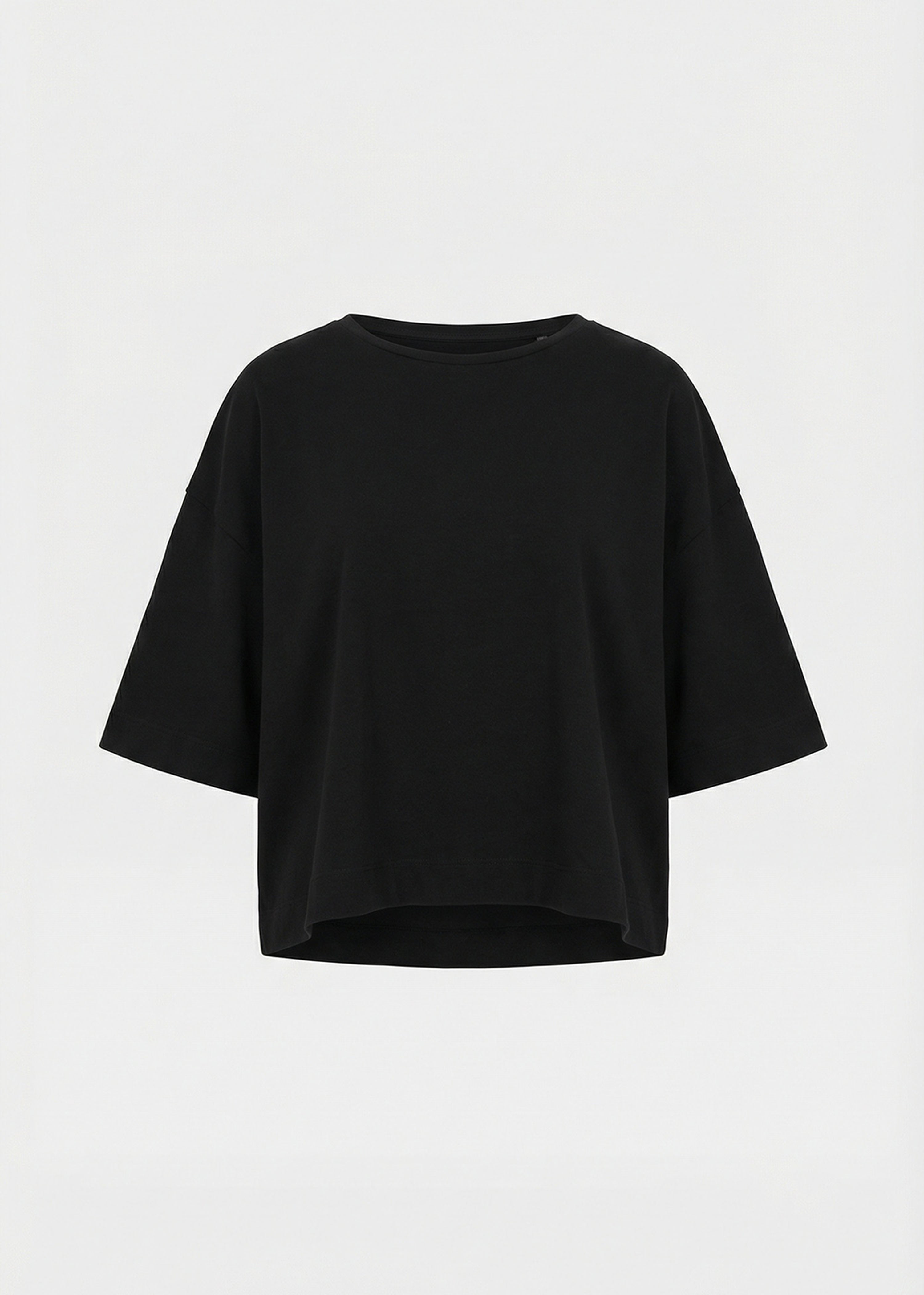 T-shirt noir en coton biologique - NOIR#couleur_NOIR