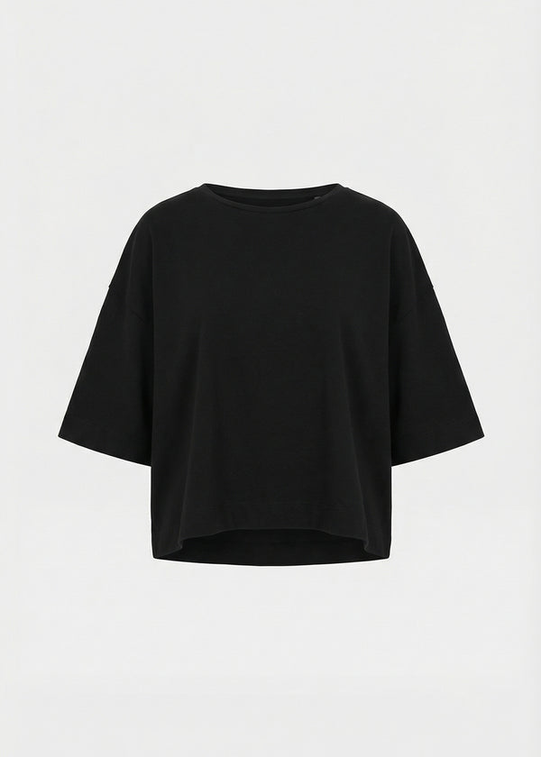 T-shirt noir en coton biologique - NOIR#couleur_NOIR