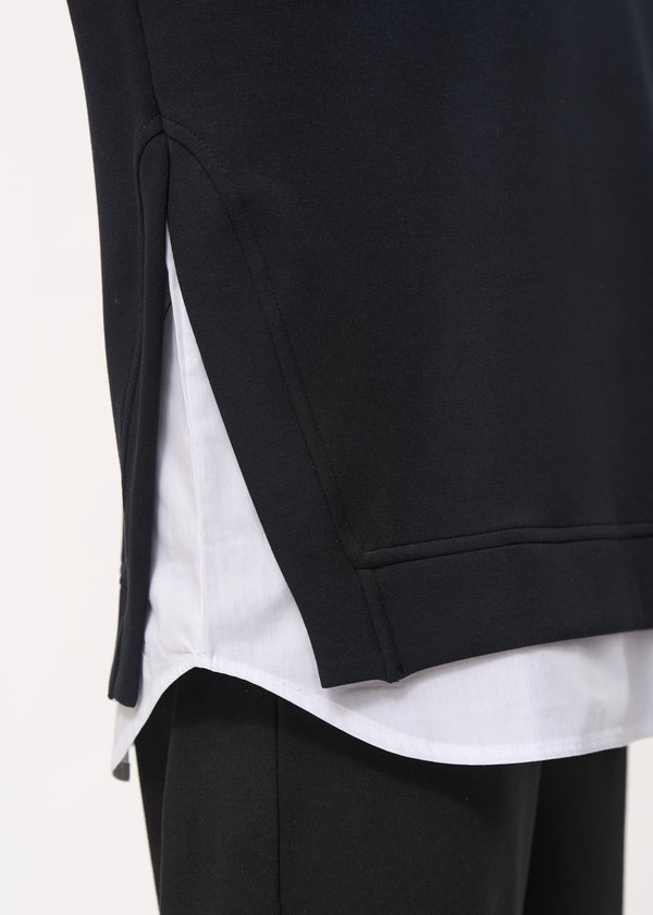 Sweat molletonné 2 en 1 - NOIR#couleur_NOIR