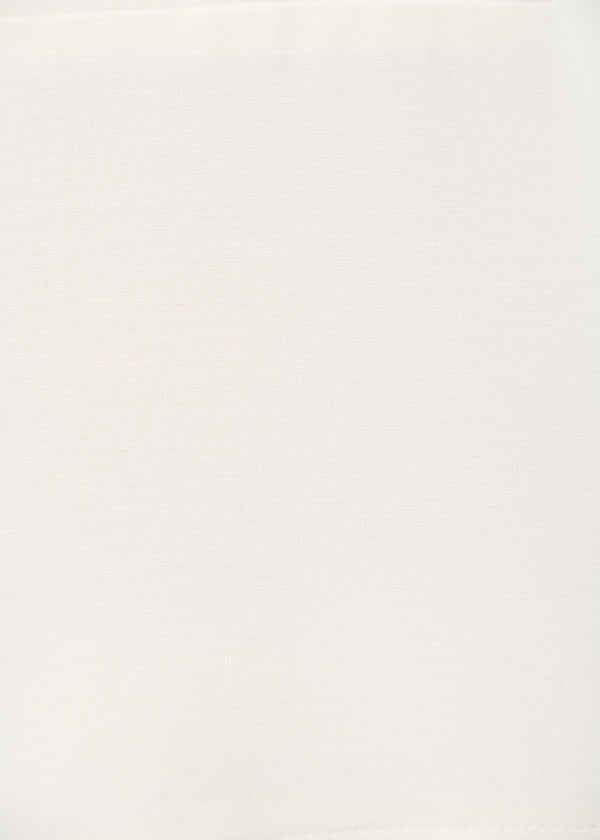 T-shirt blanc coupe droite manches courtes - OFF WHITE#couleur_OFF WHITE