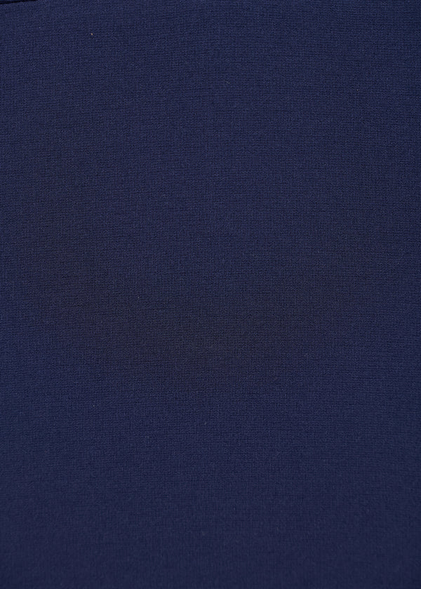 T-shirt bleu marine coupe droite manches courtes - MARINE#couleur_MARINE