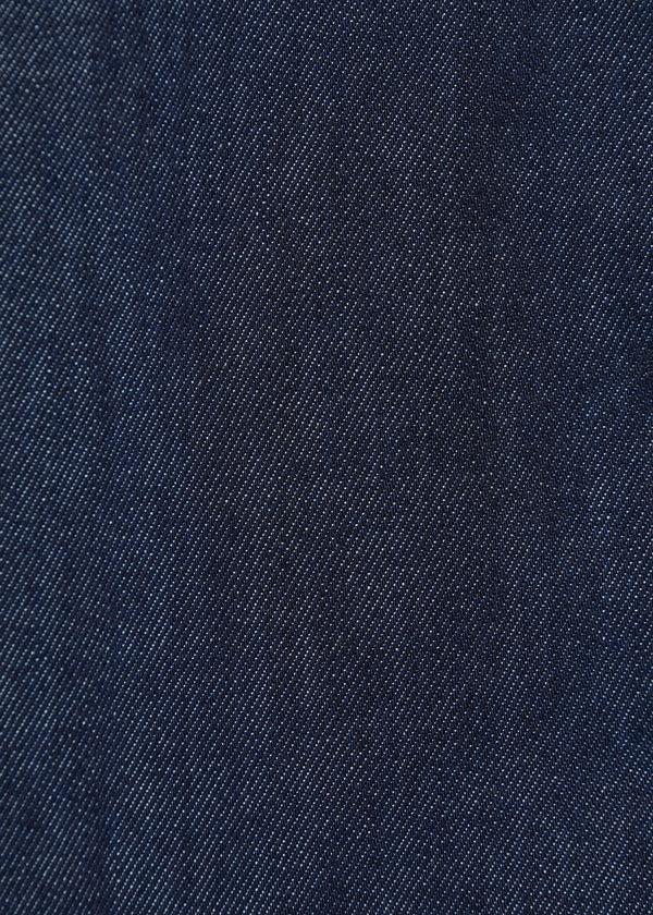 Gilet en denim brut sans manches - BLEU DENIM#couleur_BLEU DENIM