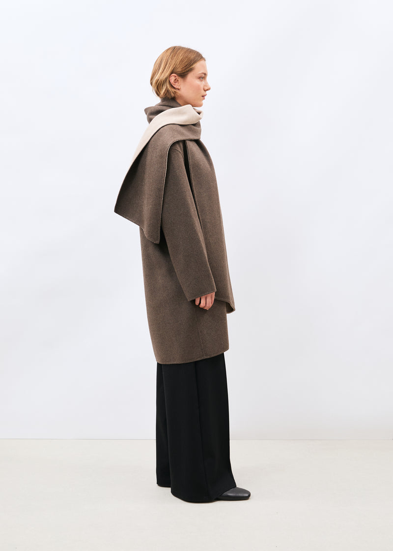 Manteau marron - Komichi - BEIGE/TAUPE#couleur_BEIGE/TAUPE
