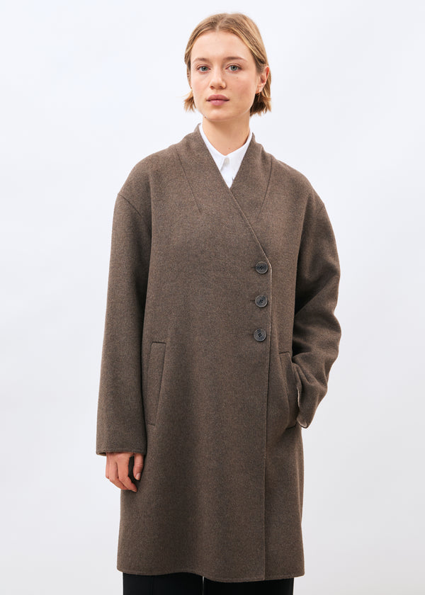 Manteau marron - Komichi - BEIGE/TAUPE#couleur_BEIGE/TAUPE