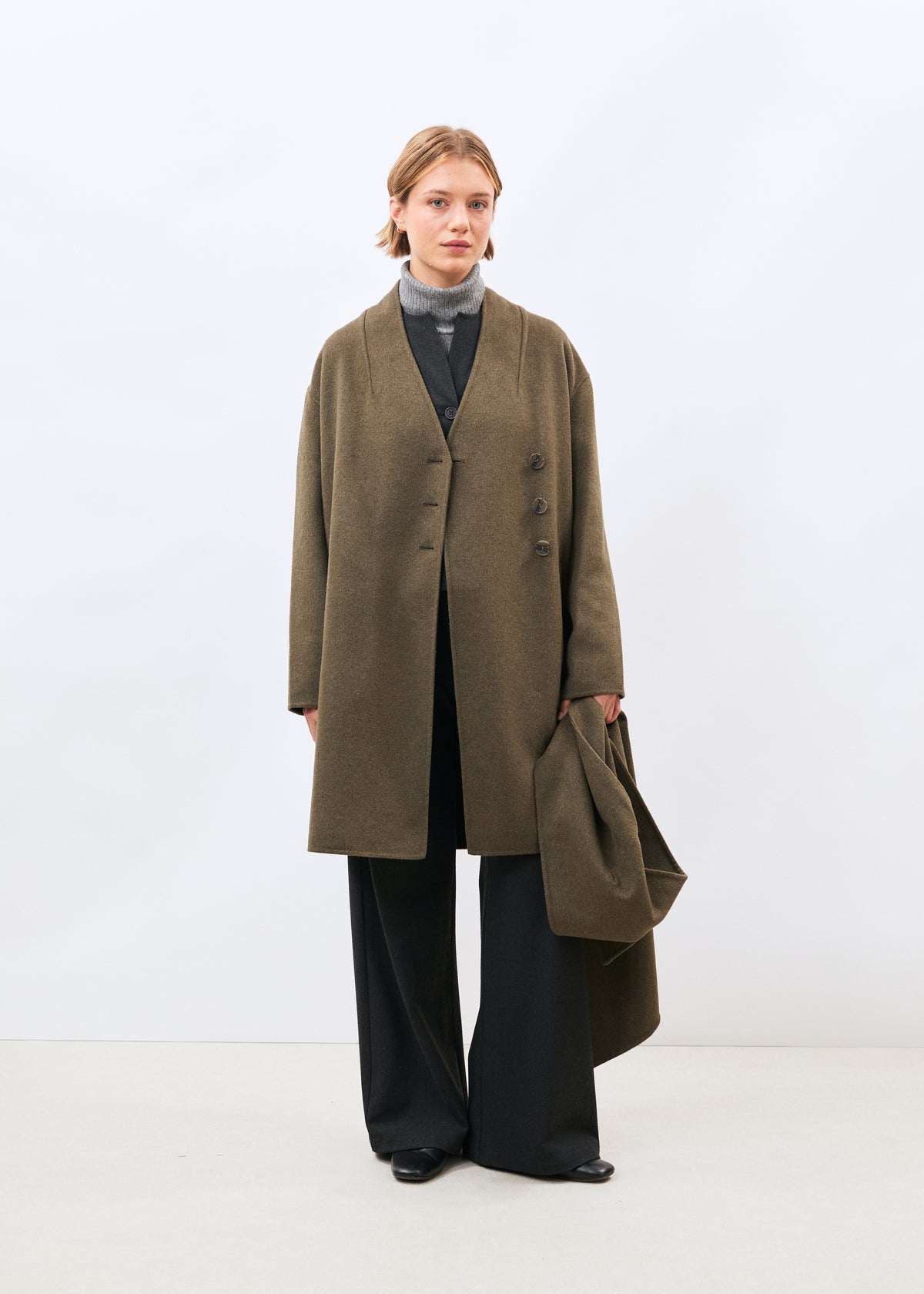 Manteau vert - Komichi - MILITAIRE#couleur_MILITAIRE