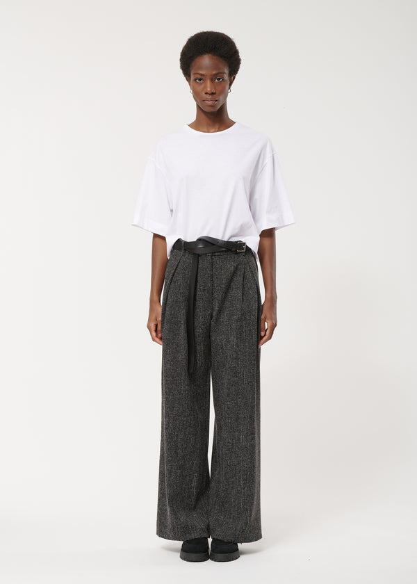 Pantalon large gris taille haute - ANTHRACITE#couleur_ANTHRACITE