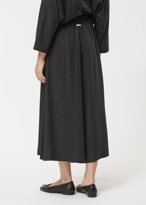 Pantalon jupe culotte gris longueur 7/8ème - ANTHRACITE#couleur_ANTHRACITE