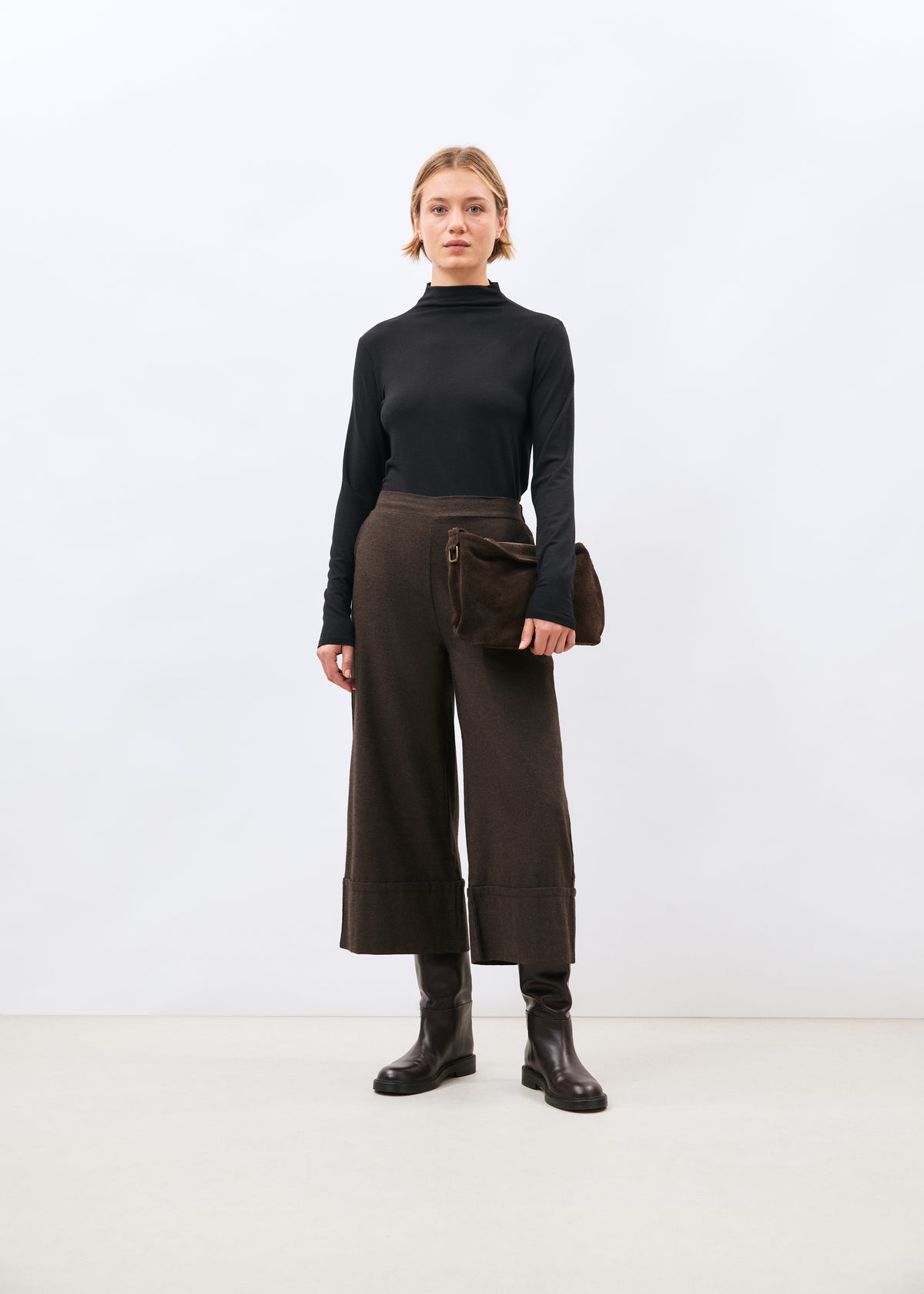 Pantalon marron - Sophio - CHOCOLAT#couleur_CHOCOLAT