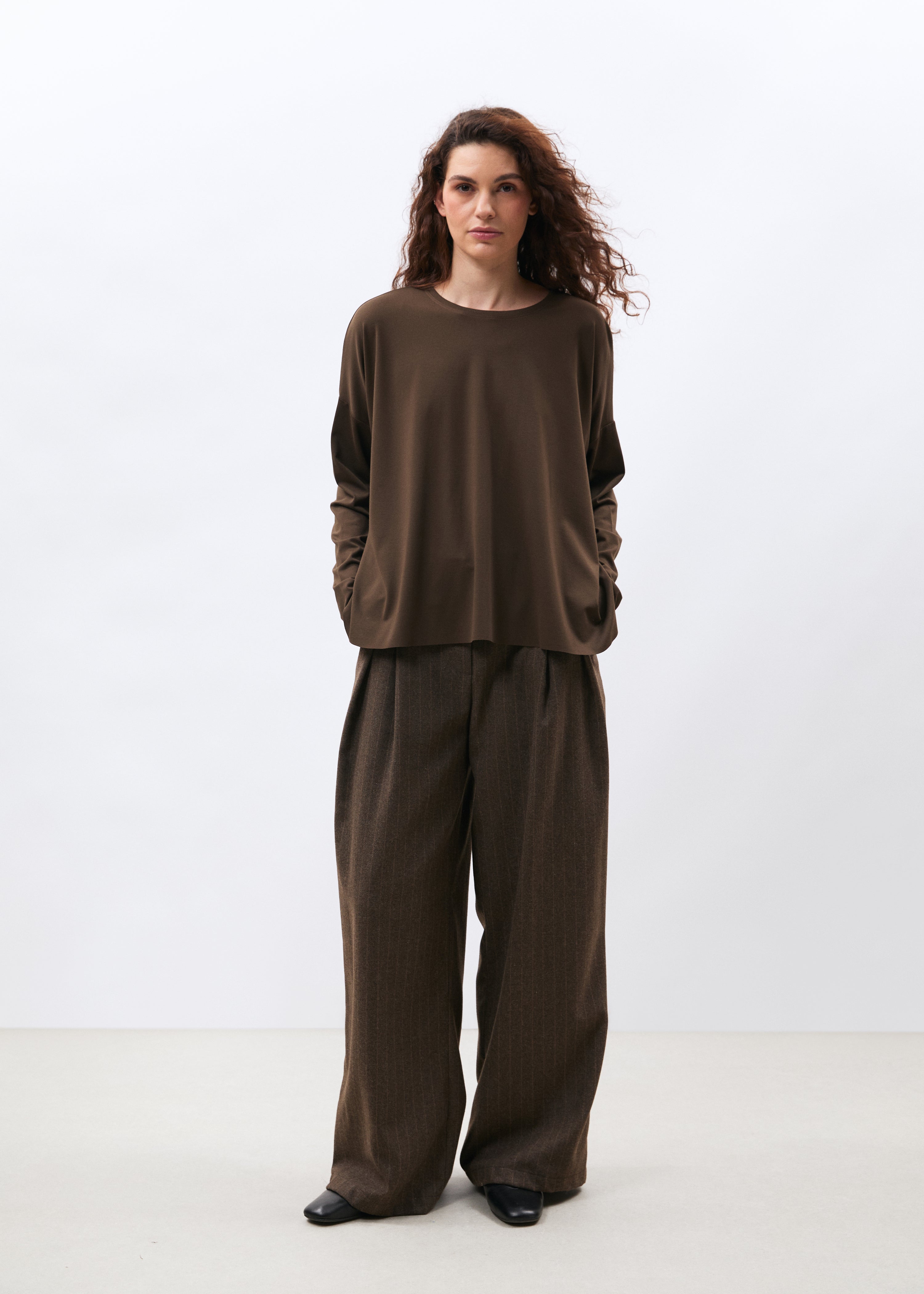 T-shirt marron - EBENE#couleur_EBENE