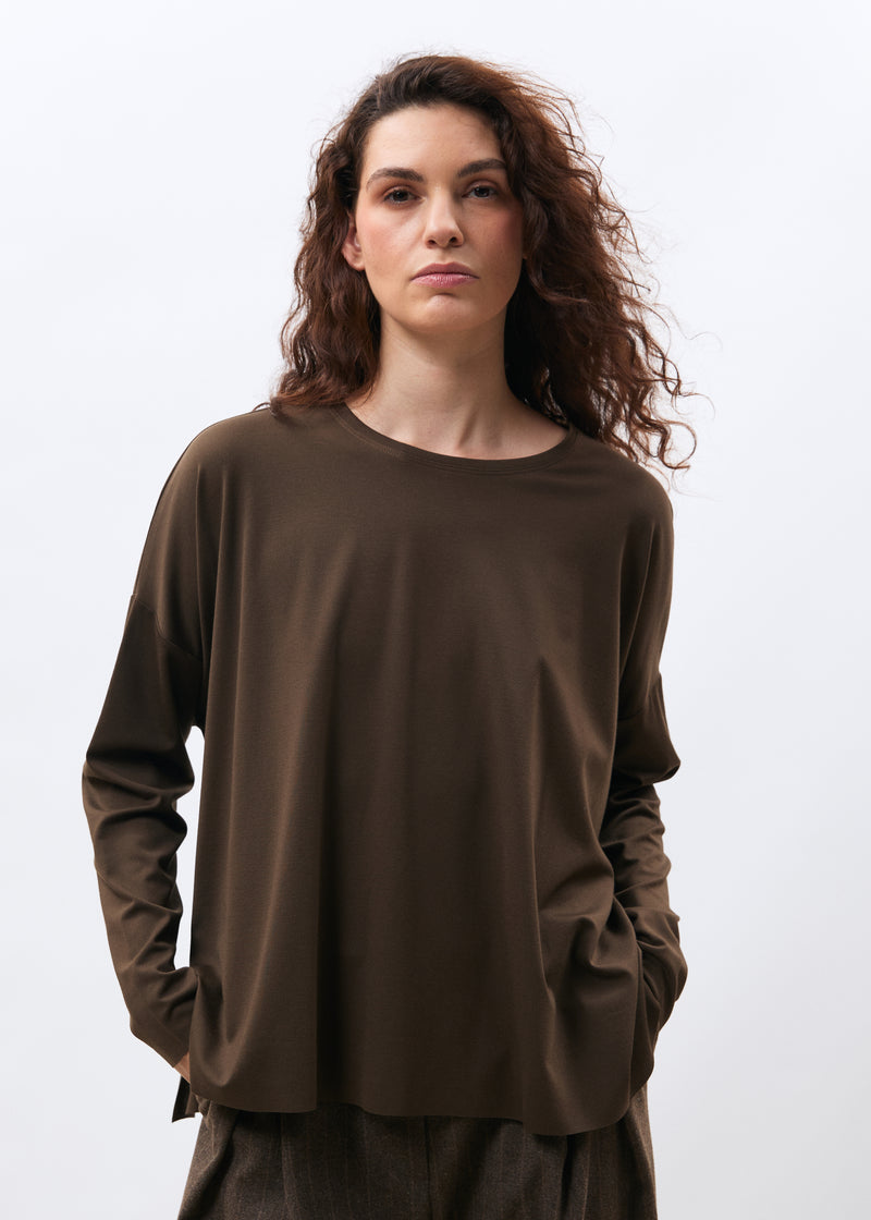 T-shirt marron - EBENE#couleur_EBENE