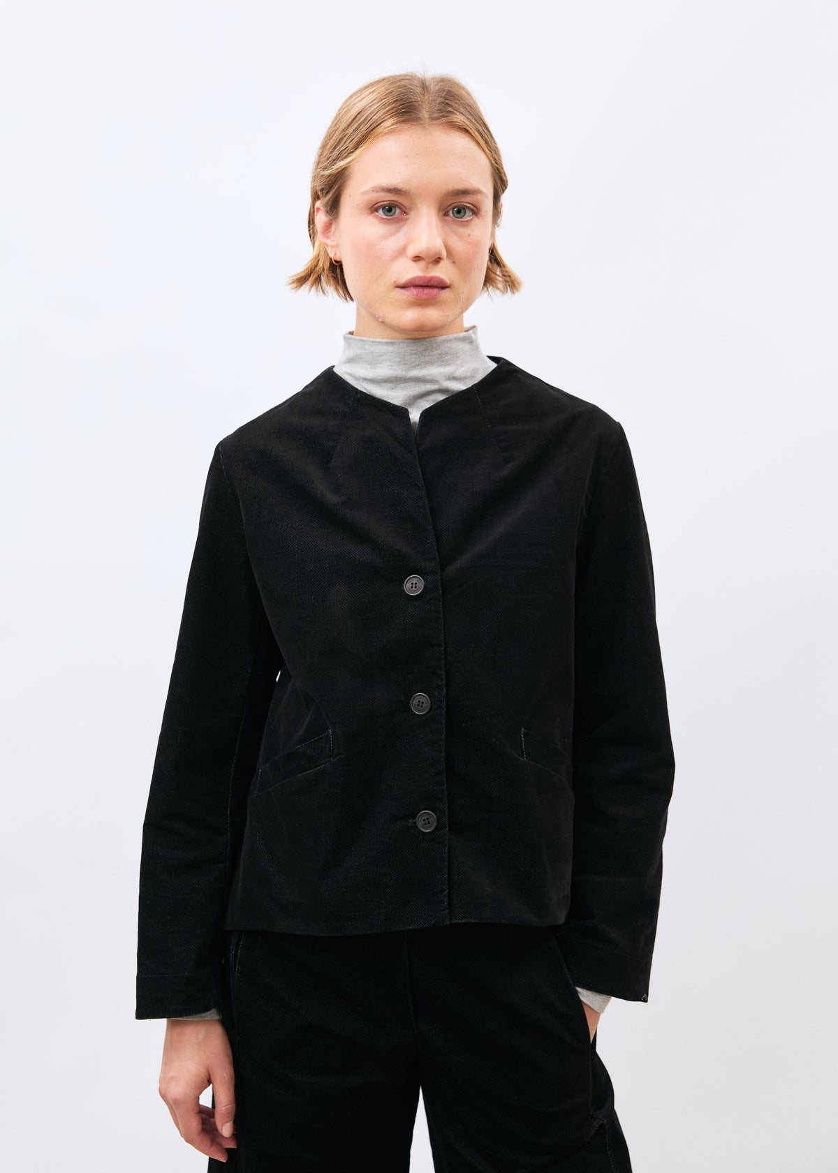 Veste noire - Kogin - NOIR#couleur_NOIR
