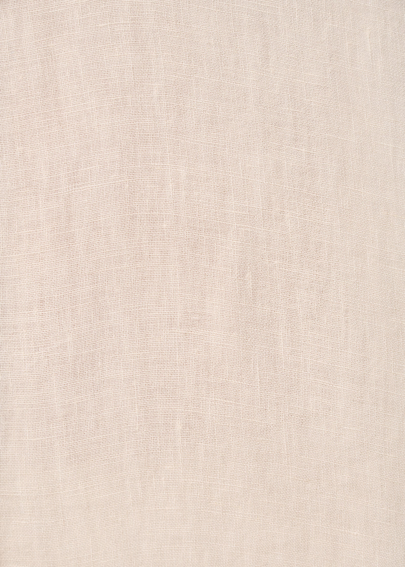 Chemisier beige oversize en lin - NATUREL#couleur_NATUREL