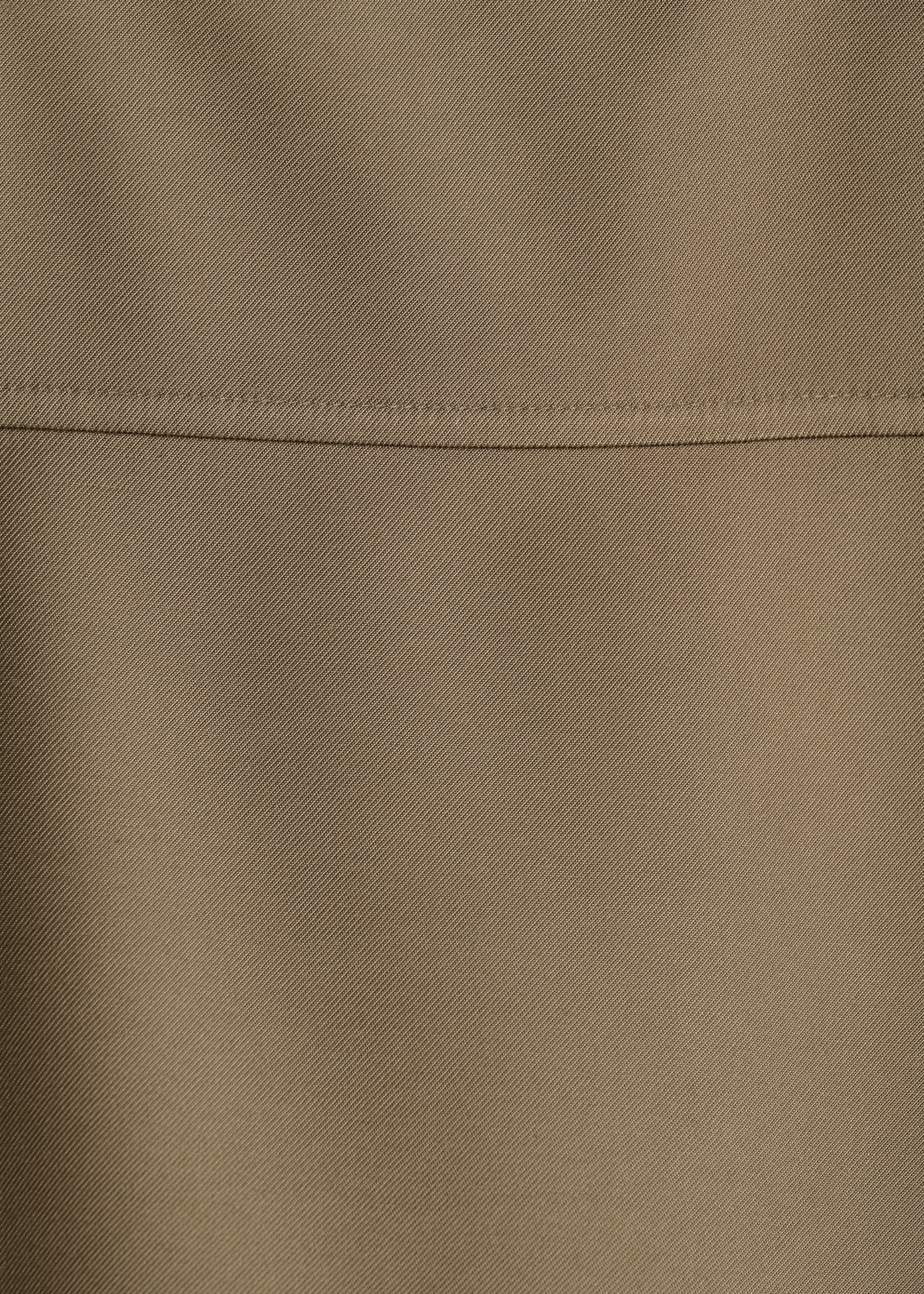 Chemise kaki courte à coulisse - KAKI#couleur_KAKI