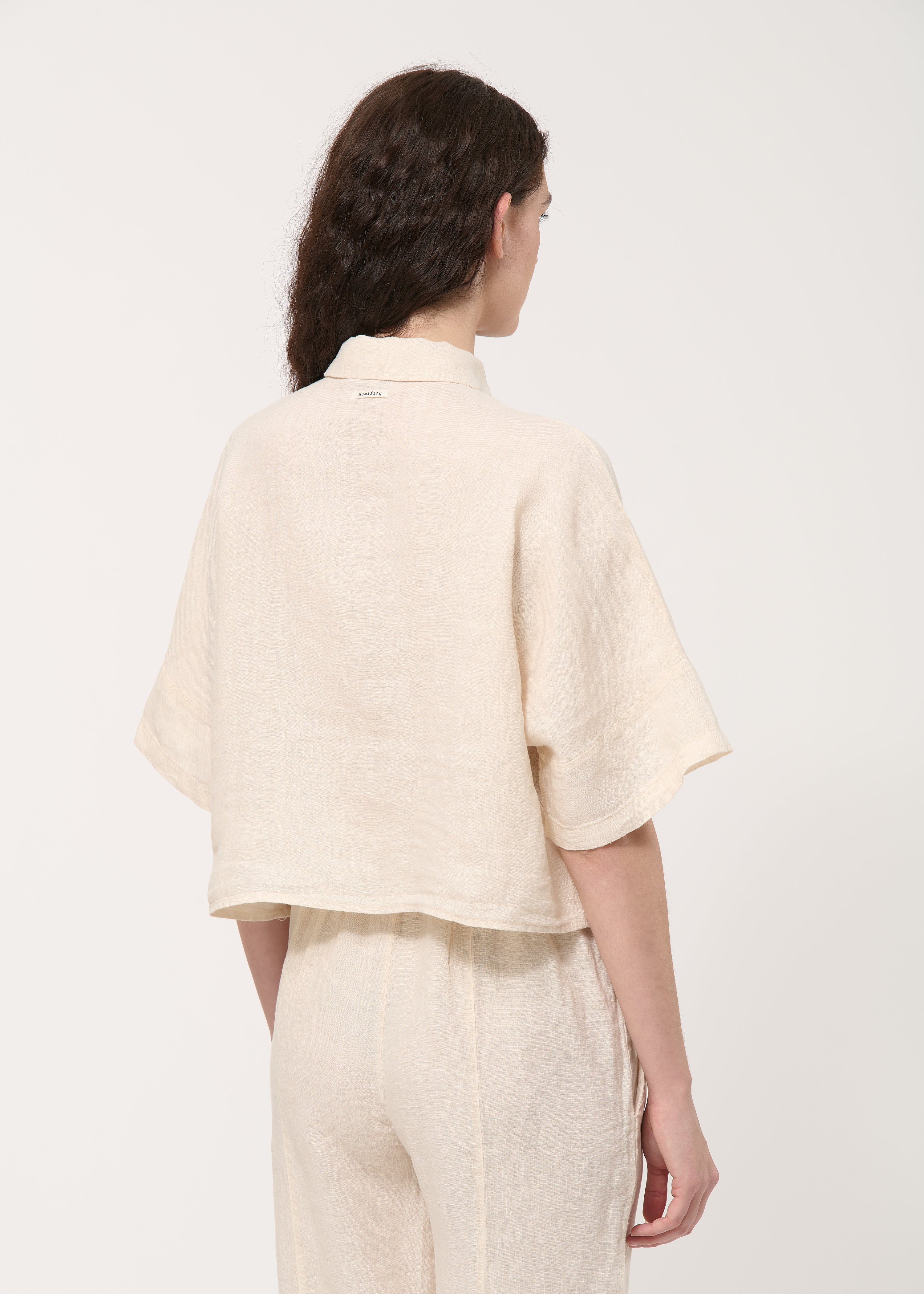 Chemise beige en lin - NATUREL#couleur_NATUREL