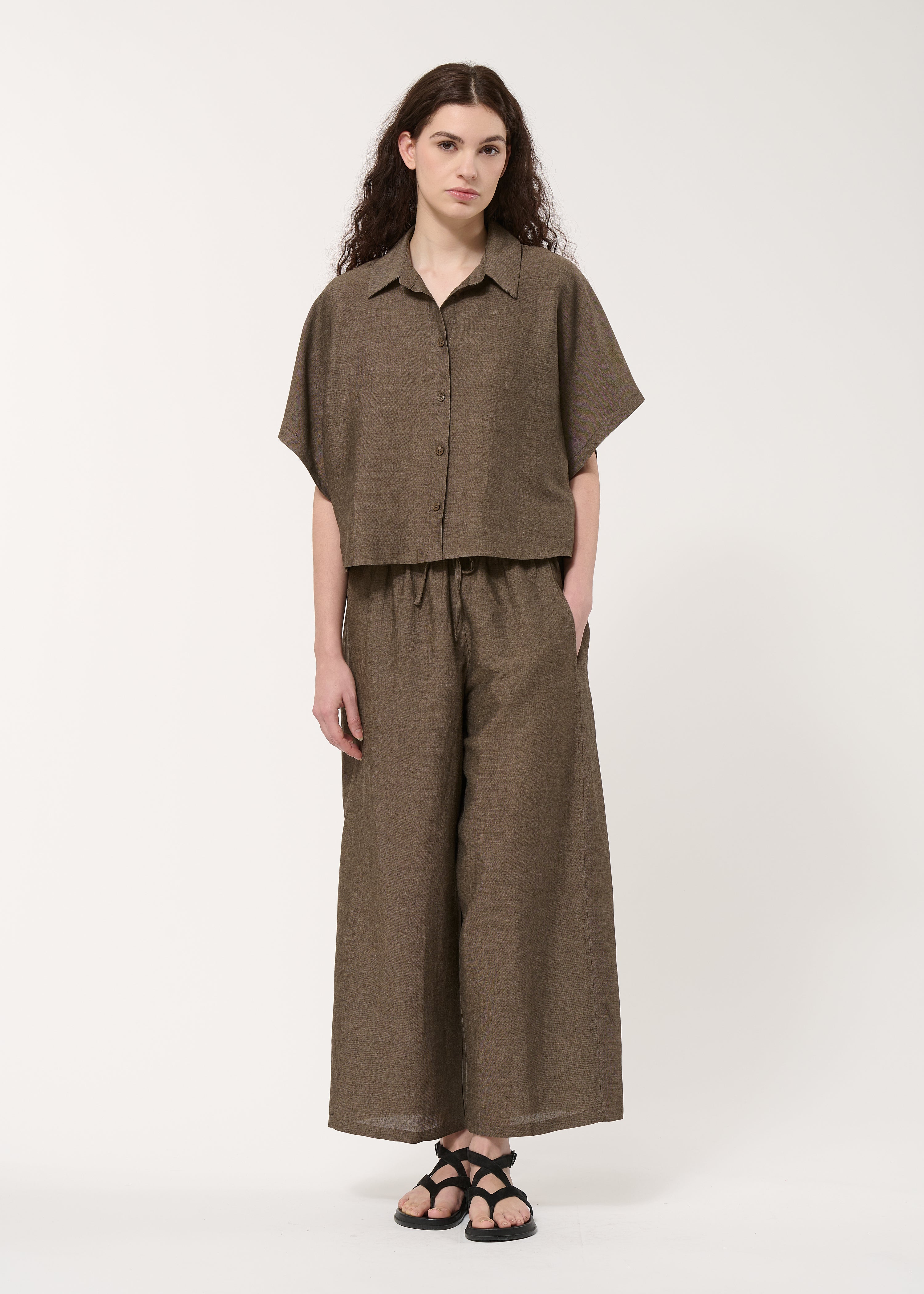 Chemise loose marron - MOKA#couleur_MOKA