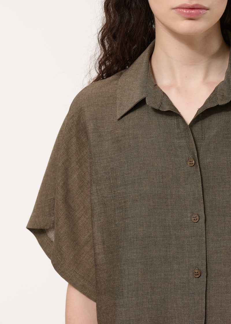 Chemise loose marron - MOKA#couleur_MOKA