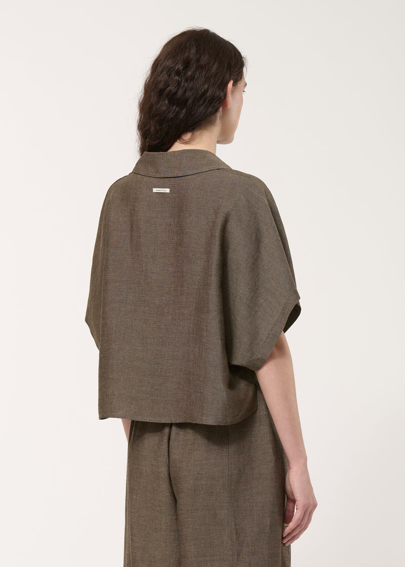 Chemise loose marron - MOKA#couleur_MOKA