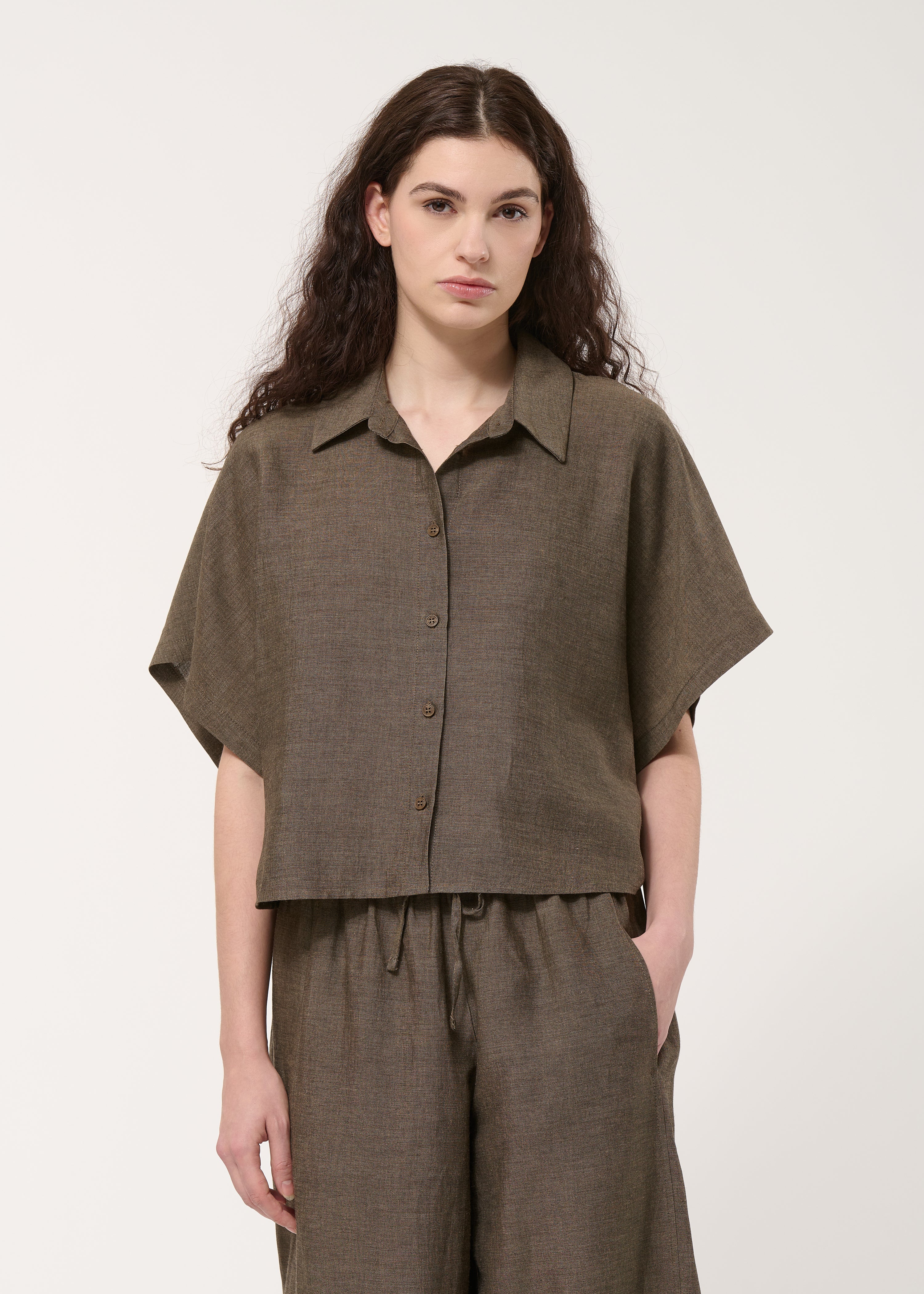 Chemise loose marron - MOKA#couleur_MOKA