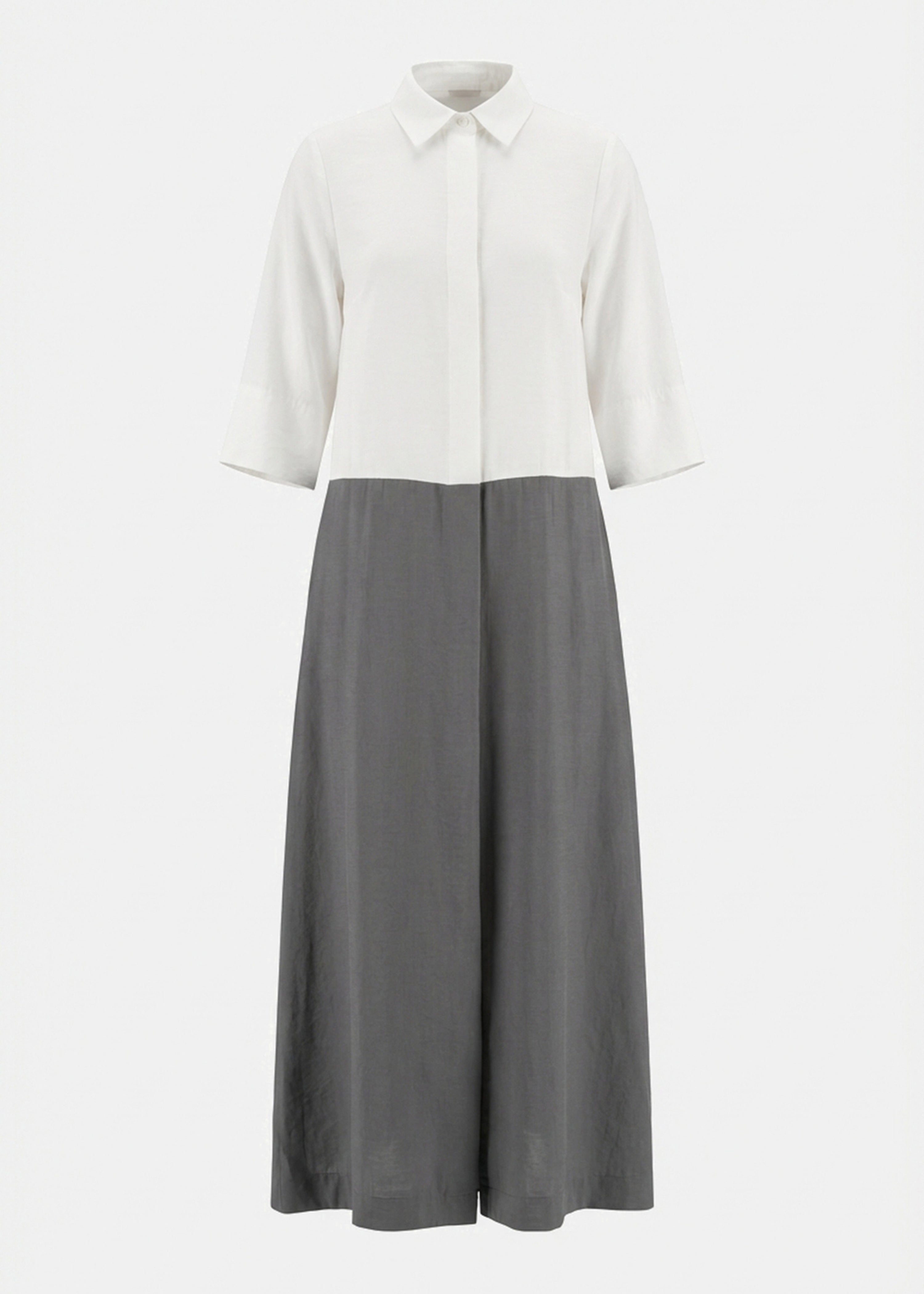 Combinaison bicolore oversize - BLANC/ANTHRACITE#couleur_BLANC/ANTHRACITE