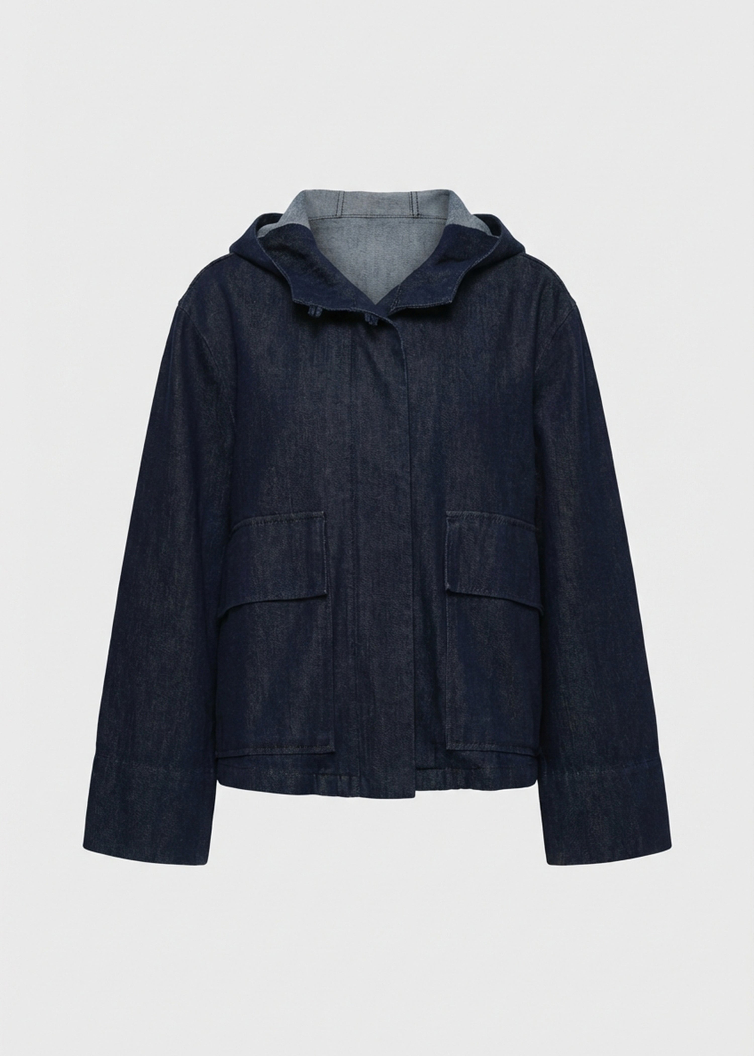 Veste oversize en denim - BLEU DENIM#couleur_BLEU DENIM