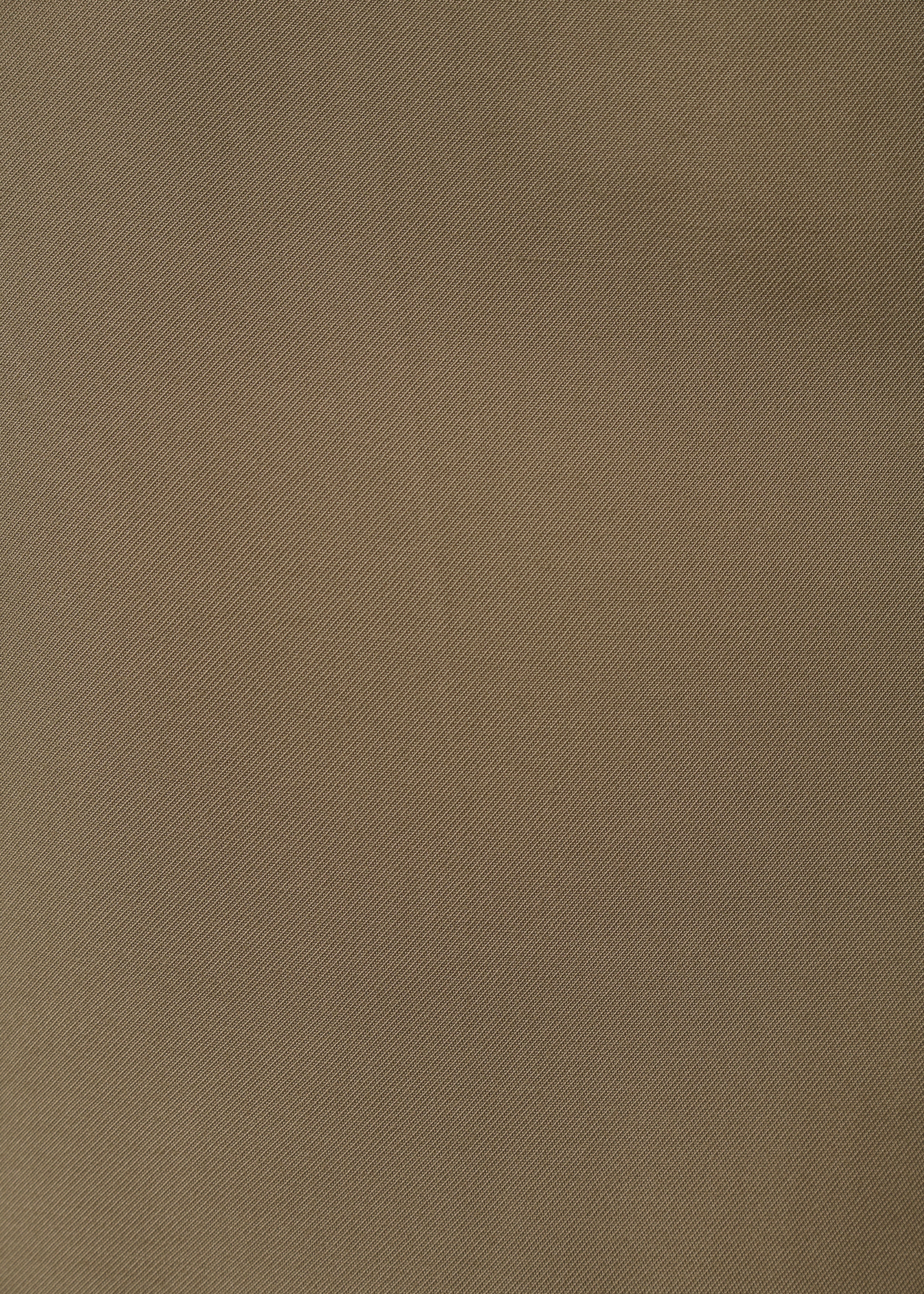 Pantalon kaki fluide croisé - KAKI#couleur_KAKI