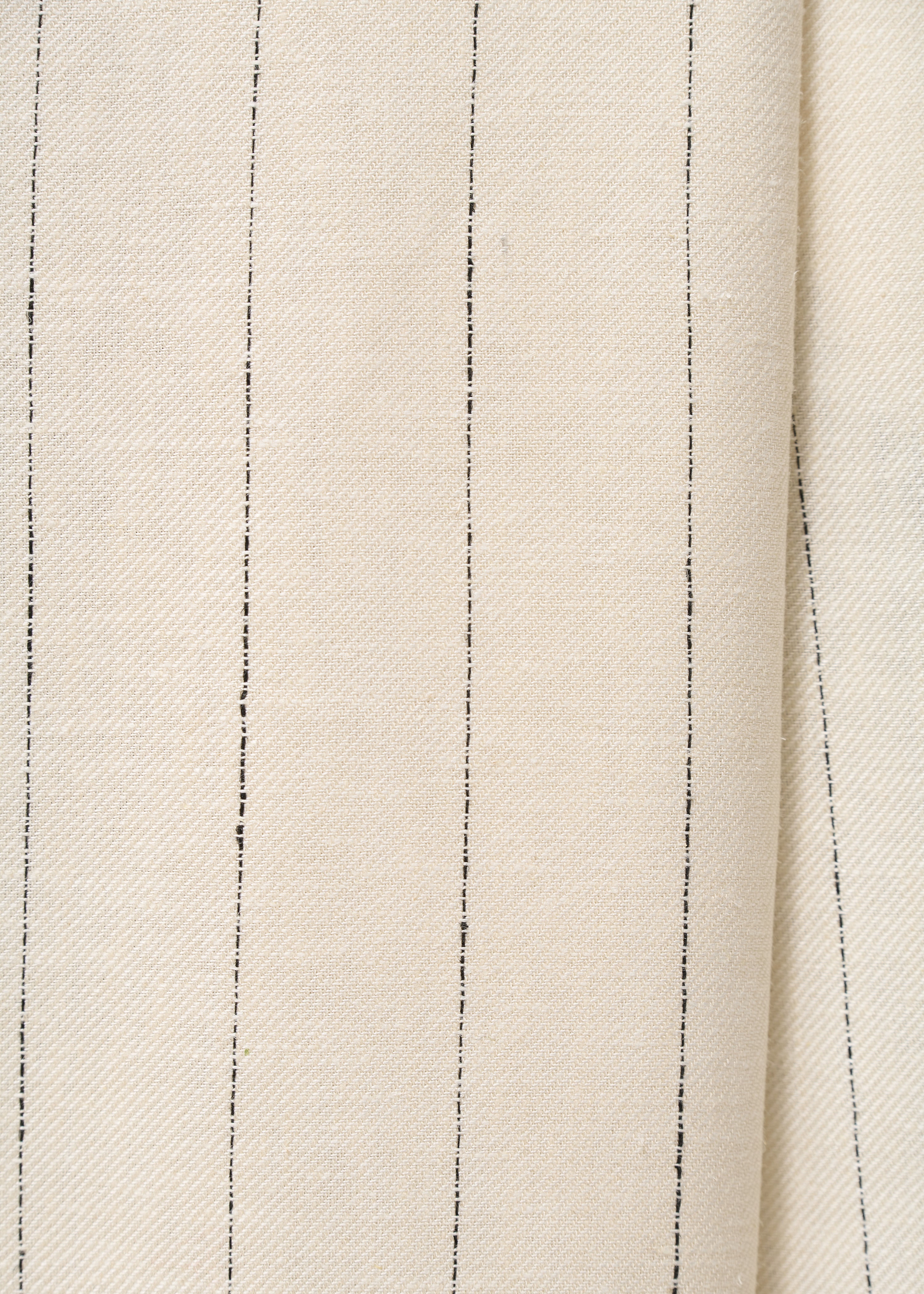 Pantalon écru croisé rayé - NATUREL#couleur_NATUREL