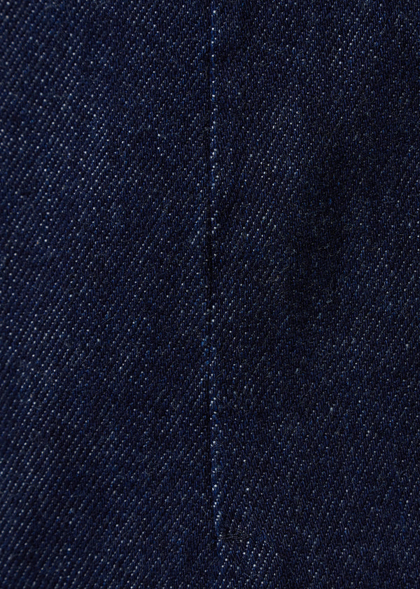 Pantalon cigarette en denim - BLEU DENIM#couleur_BLEU DENIM