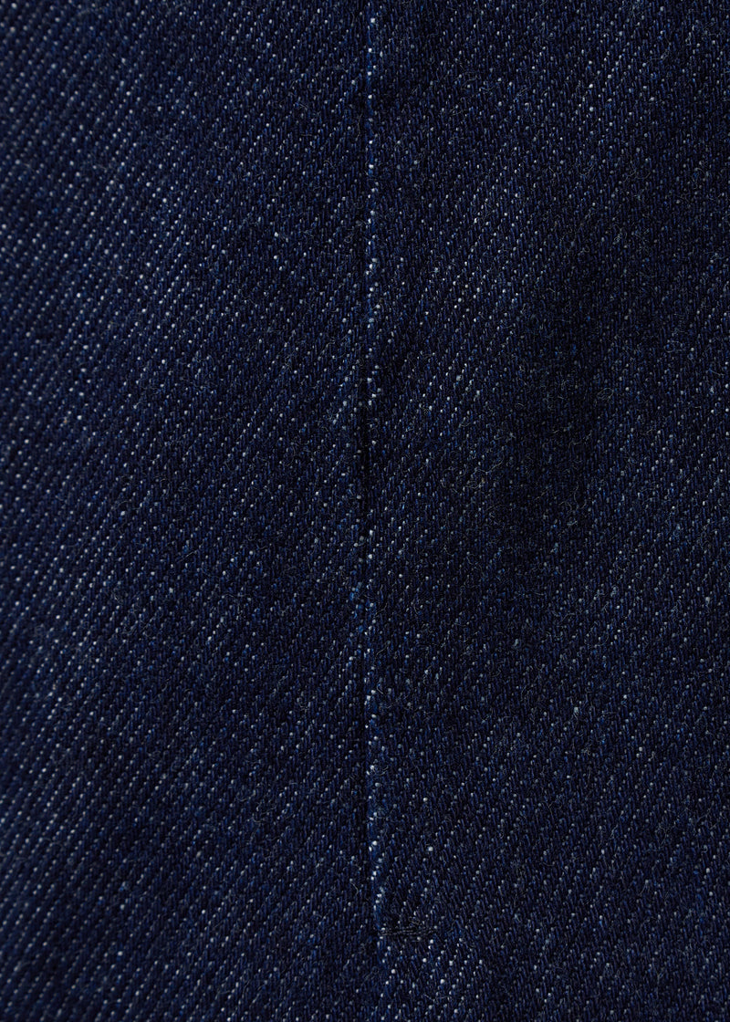 Pantalon cigarette en denim - BLEU DENIM#couleur_BLEU DENIM