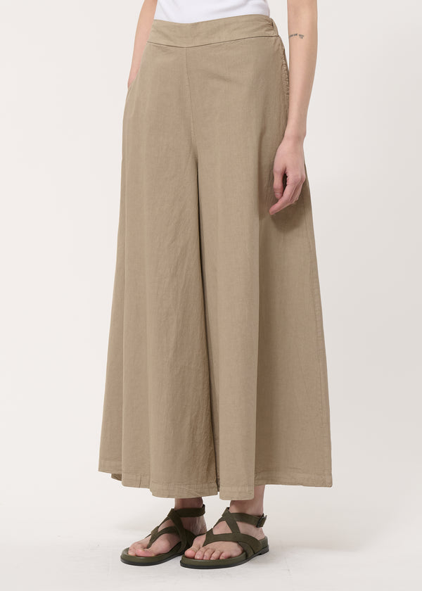 Pantalon jupe culotte beige - BEIGE#couleur_BEIGE
