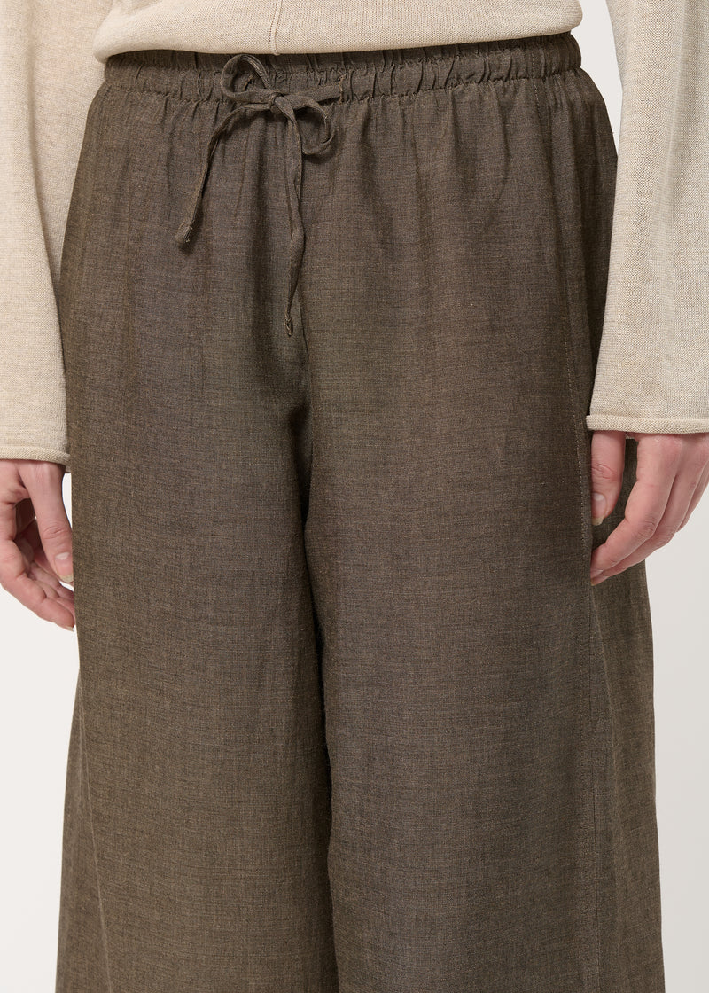 Pantalon barrel marron - MOKA#couleur_MOKA