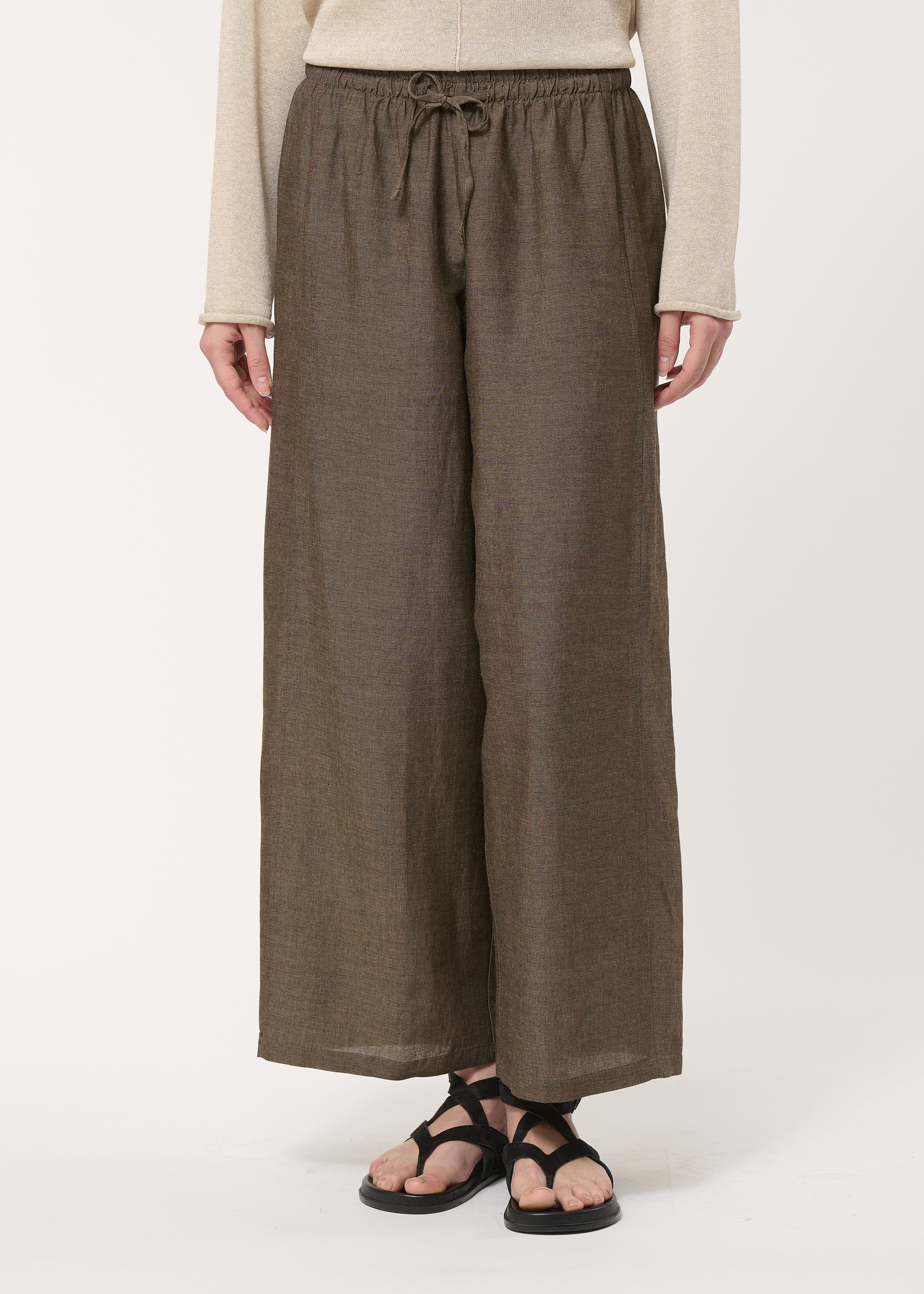 Pantalon barrel marron - MOKA#couleur_MOKA