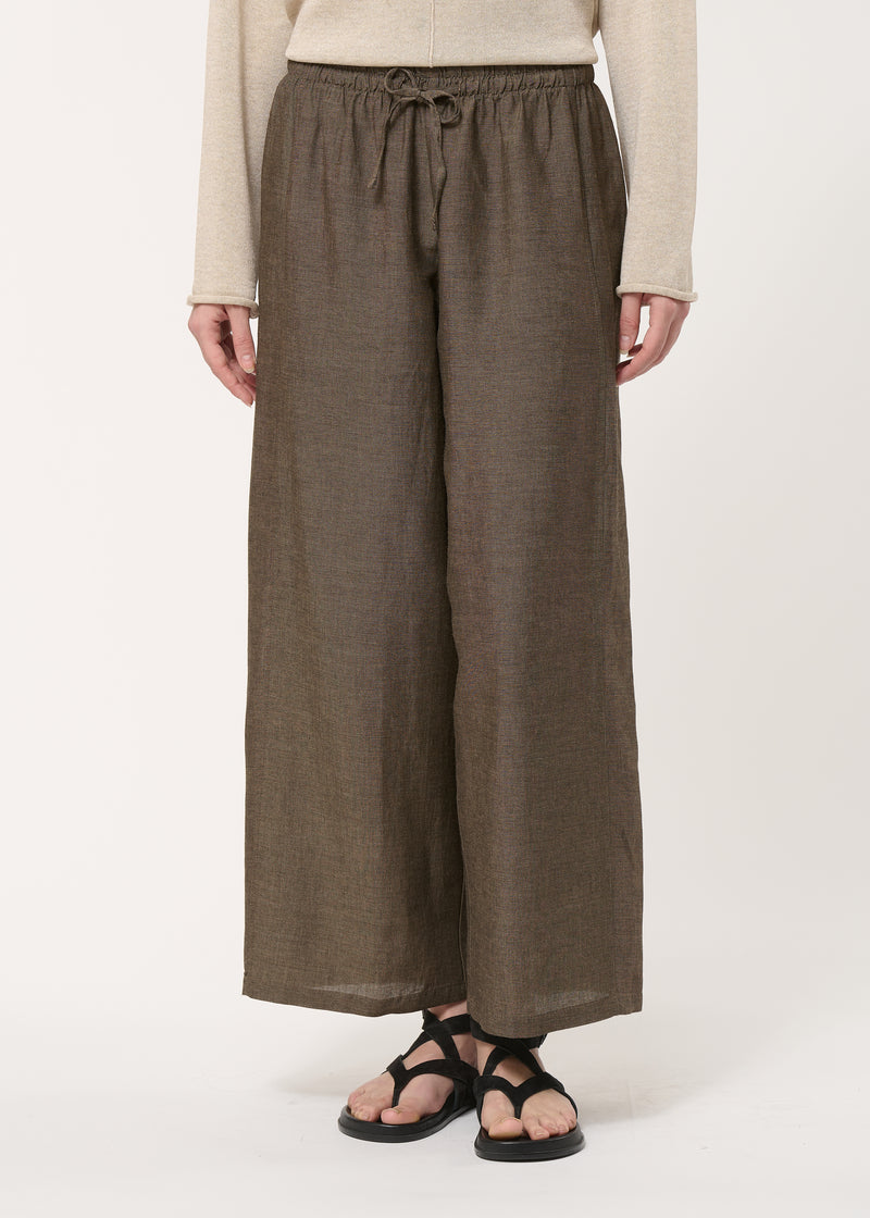 Pantalon barrel marron - MOKA#couleur_MOKA